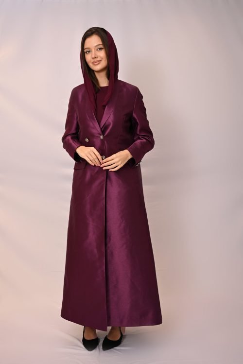 عباية الريتشي البنفسجية بتصميم البليزر الراقي FA 605